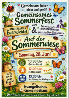Einladung zum diesjährigen Sommer- und Gemeindefest